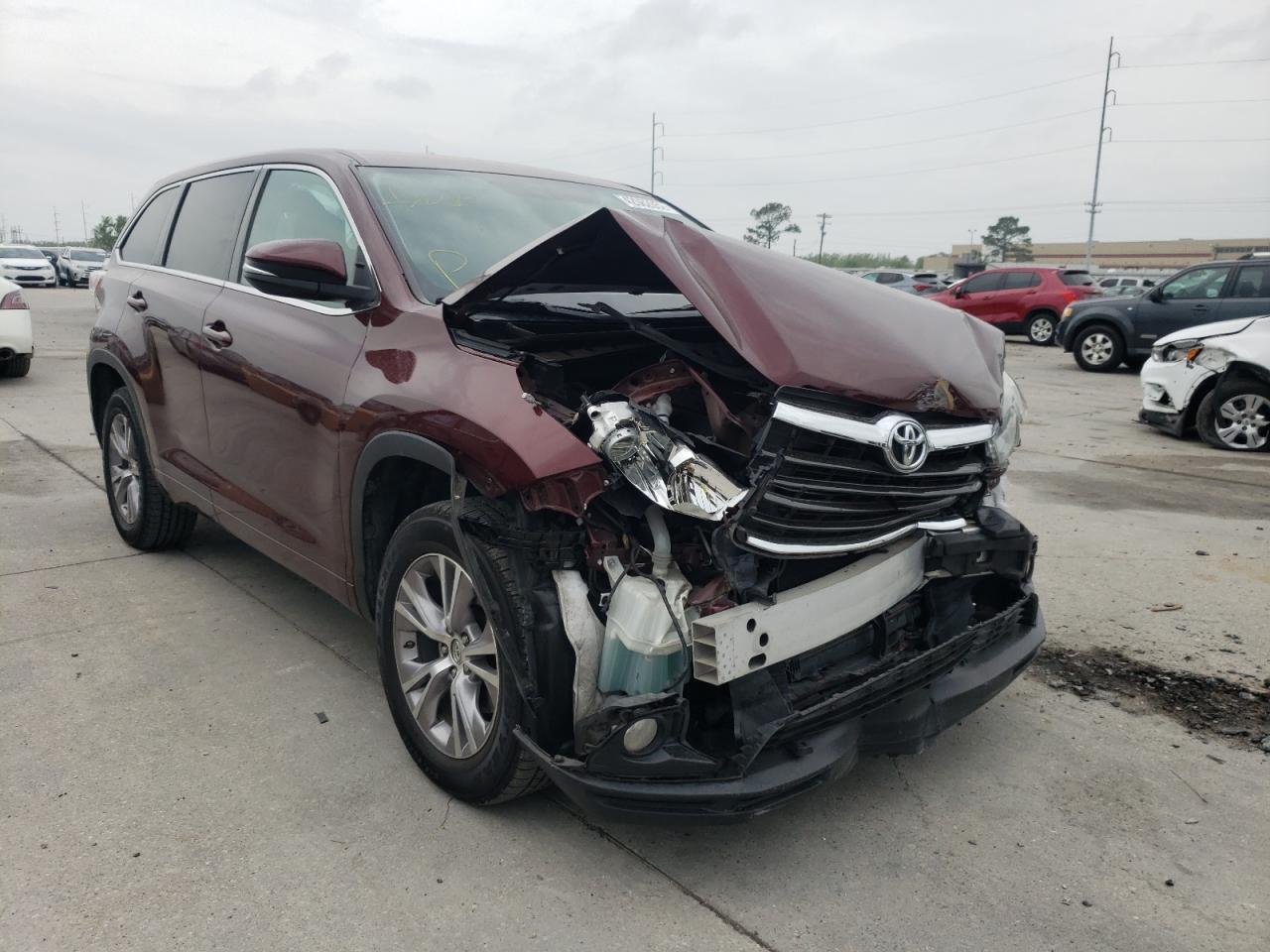 صورة رقم 1 من المزاد - 2015 TOYOTA HIGHLANDER مع VIN 5TDZKRFH9FS089737