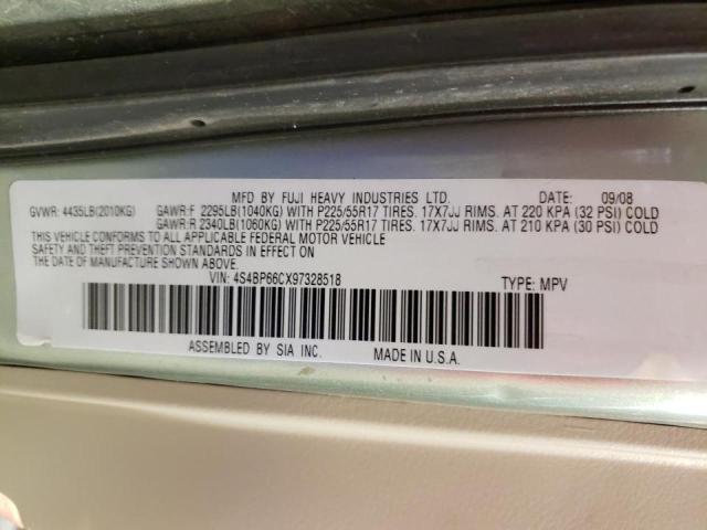 Photo 10 from auction – 2009 SUBARU OUTBACK 2. with VIN 4S4BP66CX97328518
