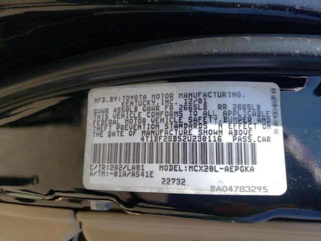 Photo 10 from auction – 2002 TOYOTA AVALON XL with VIN 4T1BF28B52U230116