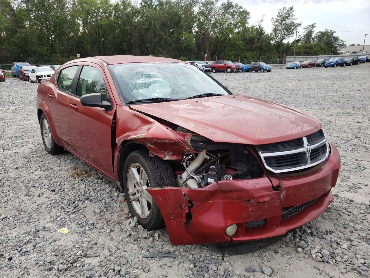 DODGE AVENGER SX 2008 with VIN 1B3LC56K38N660740 - Photo from auction