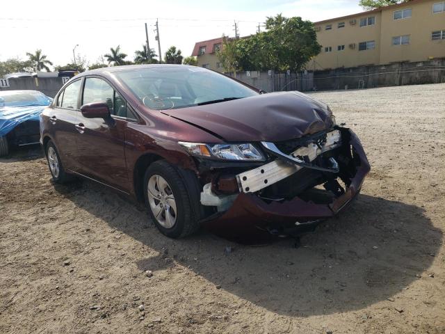 Photo 1 from auction – 2014 HONDA CIVIC LX with VIN 19XFB2F57EE012048