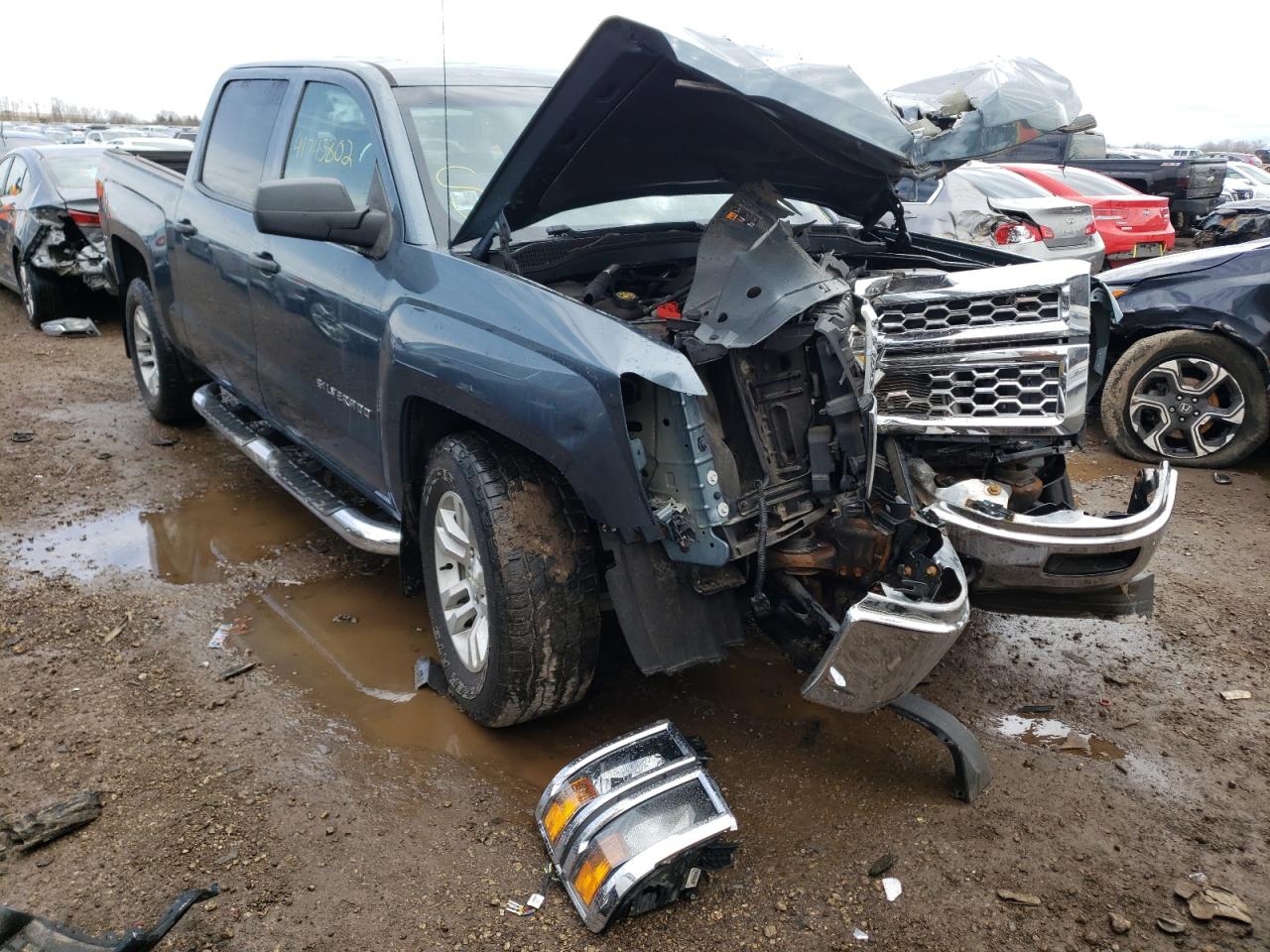 CHEVROLET SILVERADO 2014 with VIN 3GCUKRECXEG202706 - Photo from auction