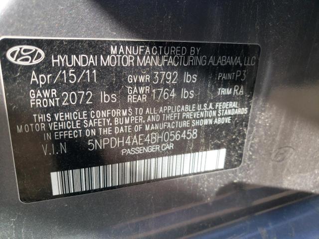 Photo 10 from auction – 2011 HYUNDAI ELANTRA GL with VIN 5NPDH4AE4BH056458