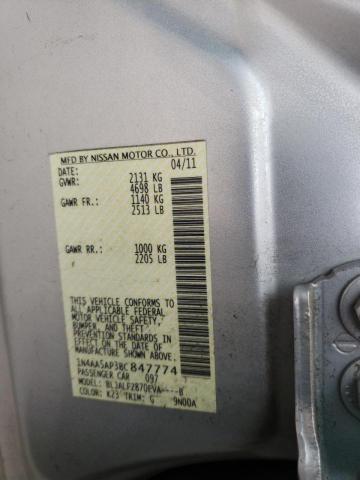Photo 10 from auction – 2011 NISSAN MAXIMA S with VIN 1N4AA5AP3BC847774