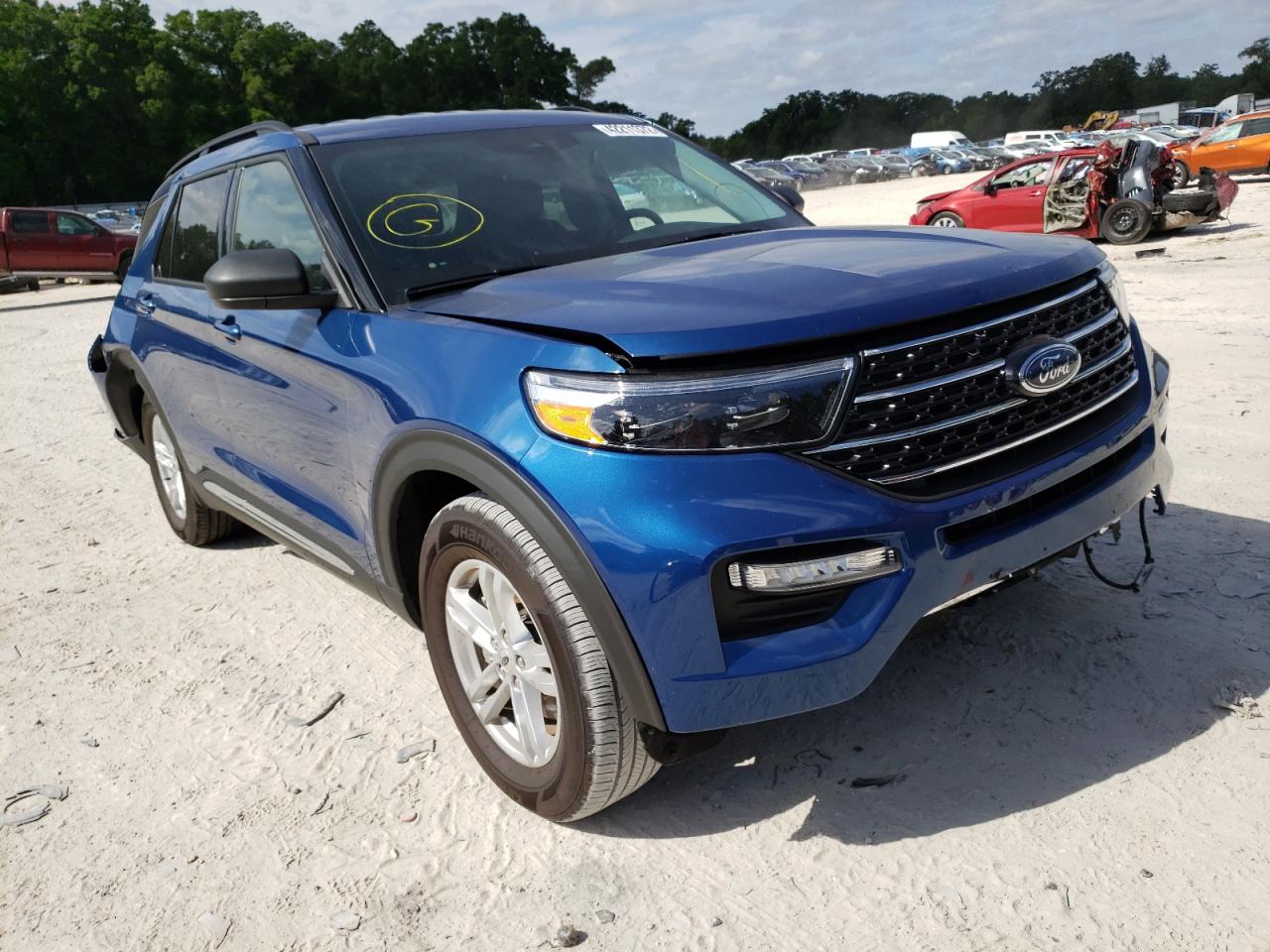 FORD EXPLORER X 2021 with VIN 1FMSK7DH7MGB86494 - Photo from auction