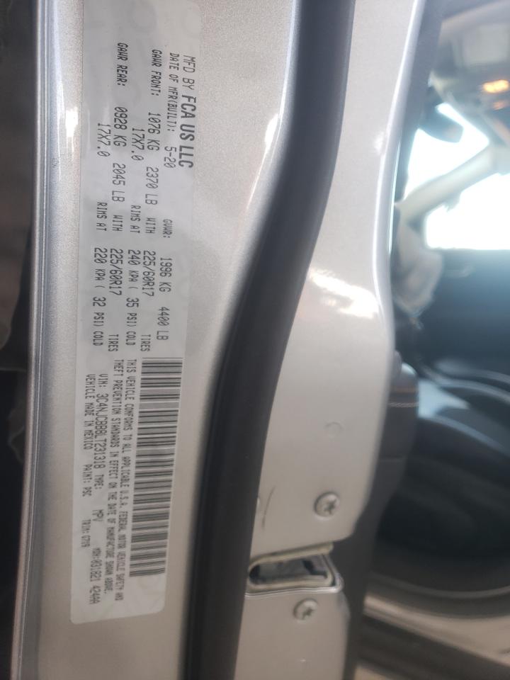 Photo 10 from auction – 2020 JEEP COMPASS LA with VIN 3C4NJCBB8LT231318
