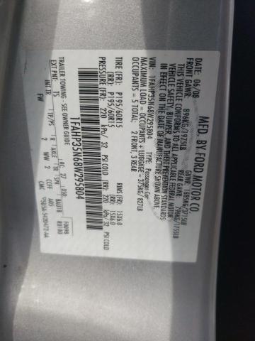 Photo 10 from auction – 2008 FORD FOCUS SE with VIN 1FAHP35N68W295804