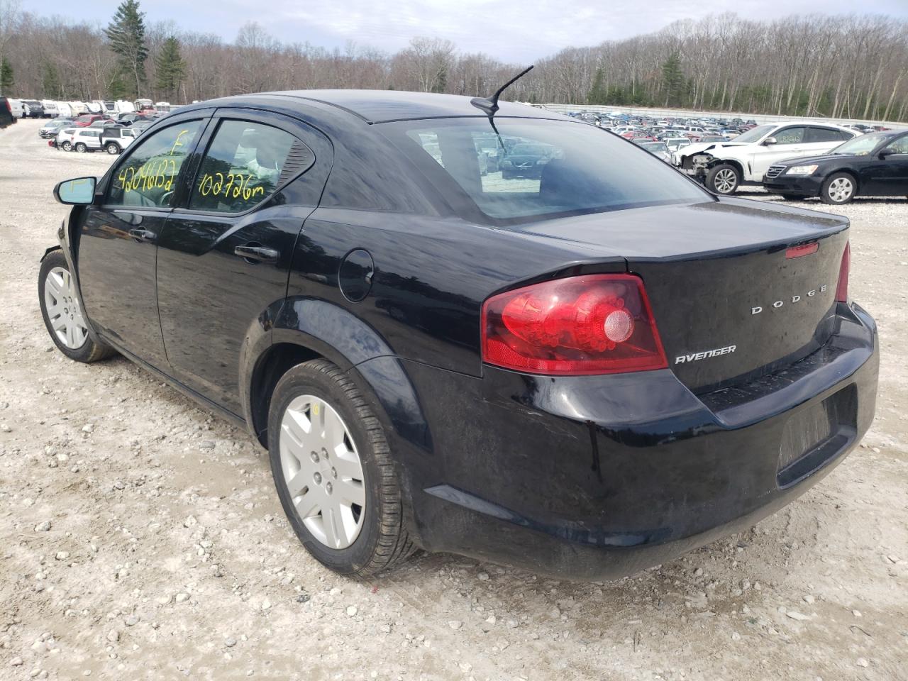Photo 3 from auction – 2014 DODGE AVENGER SE with VIN 1C3CDZAB6EN227374