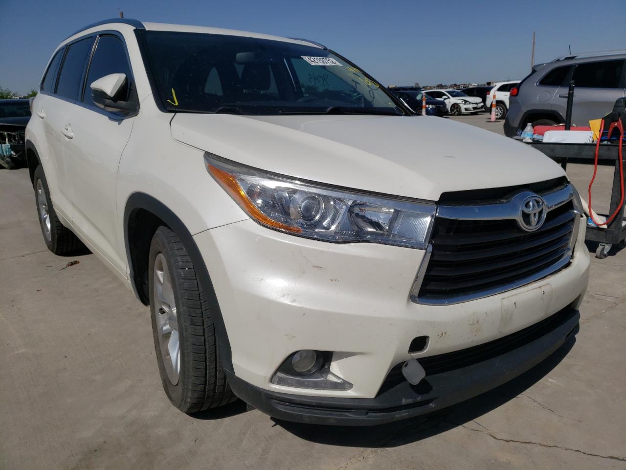 TOYOTA HIGHLANDER 2016 with VIN 5TDYKRFH3GS184968 - Photo from auction