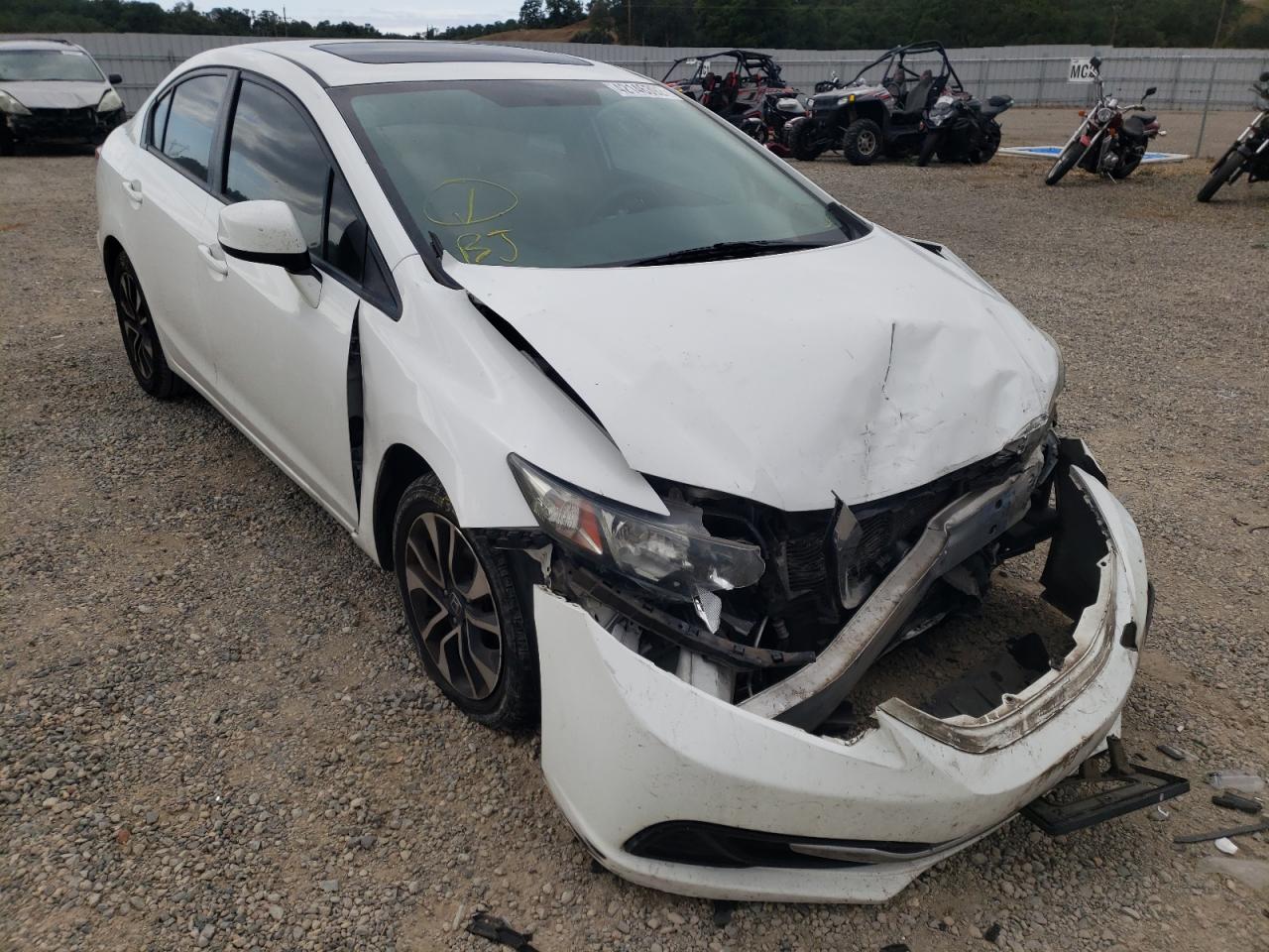 HONDA CIVIC EX 2013 with VIN 19XFB2F88DE273617 - Photo from auction