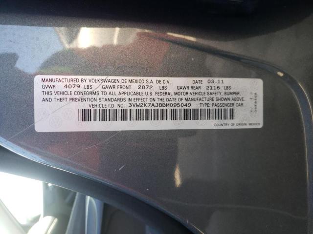 Photo 10 from auction – 2011 VOLKSWAGEN JETTA BASE with VIN 3VW2K7AJ8BM095049