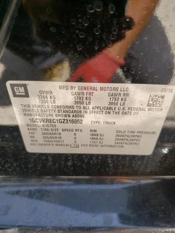 Photo 10 from auction – 2016 CHEVROLET SILVERADO with VIN 1GCVKREC1GZ316052