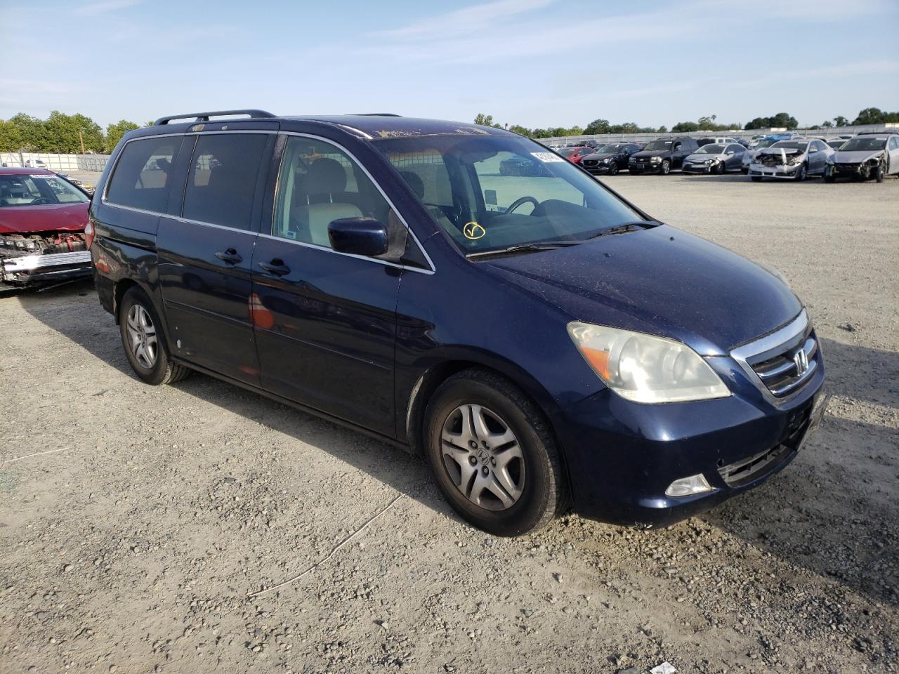 HONDA ODYSSEY EX 2007 with VIN 5FNRL38417B028554 - Photo from auction