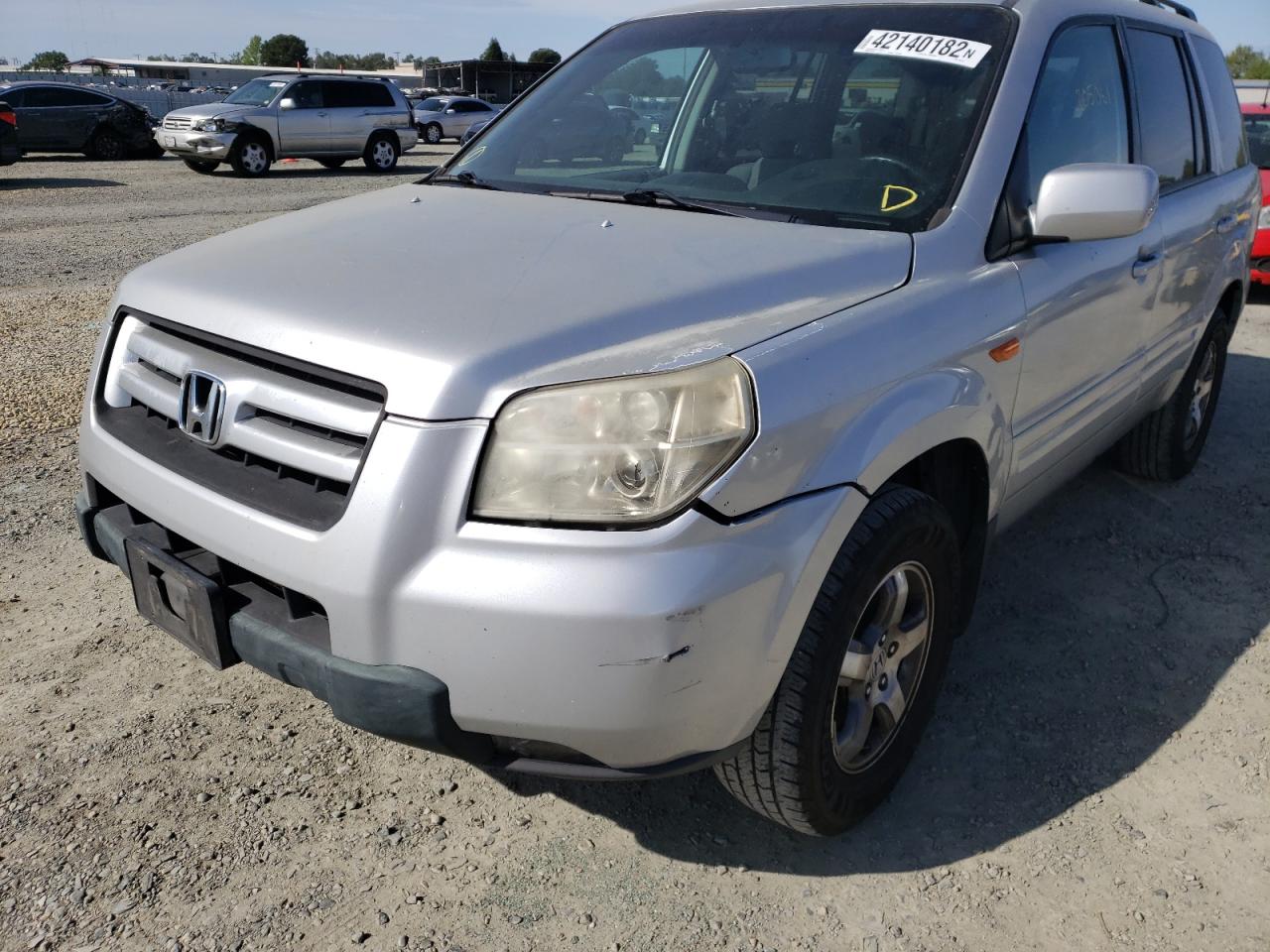 Photo 9 from auction – 2007 HONDA PILOT EX with VIN 5FNYF28407B041812