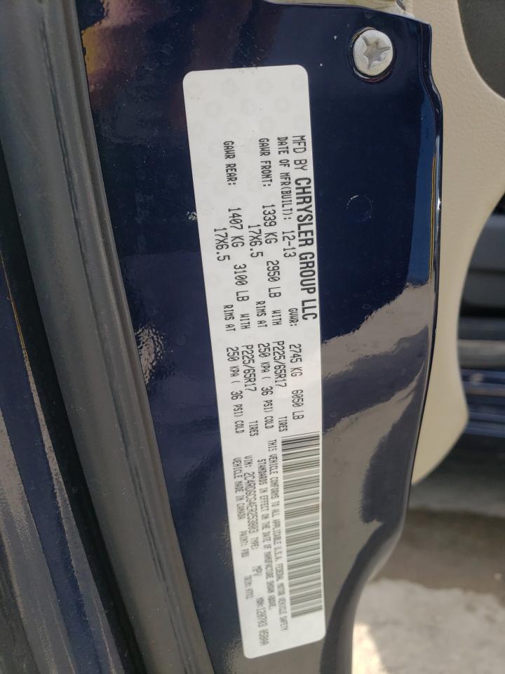 Photo 10 from auction – 2014 DODGE GRAND CARA with VIN 2C4RDGCG4ER253803
