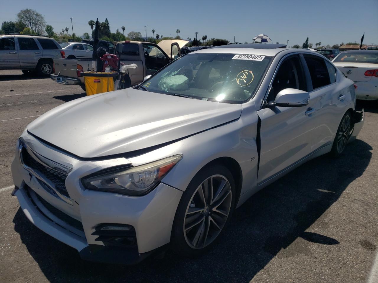 Photo 2 from auction – 2014 INFINITI Q50 BASE with VIN JN1BV7AP6EM676602