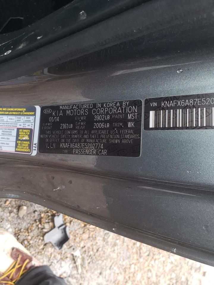 Photo 10 from auction – 2014 KIA FORTE EX with VIN KNAFX6A87E5202774