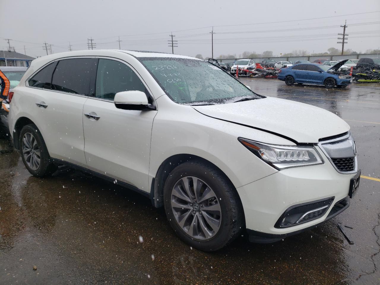 ACURA MDX TECHNO 2014 with VIN 5FRYD4H41EB012641 - Photo from auction