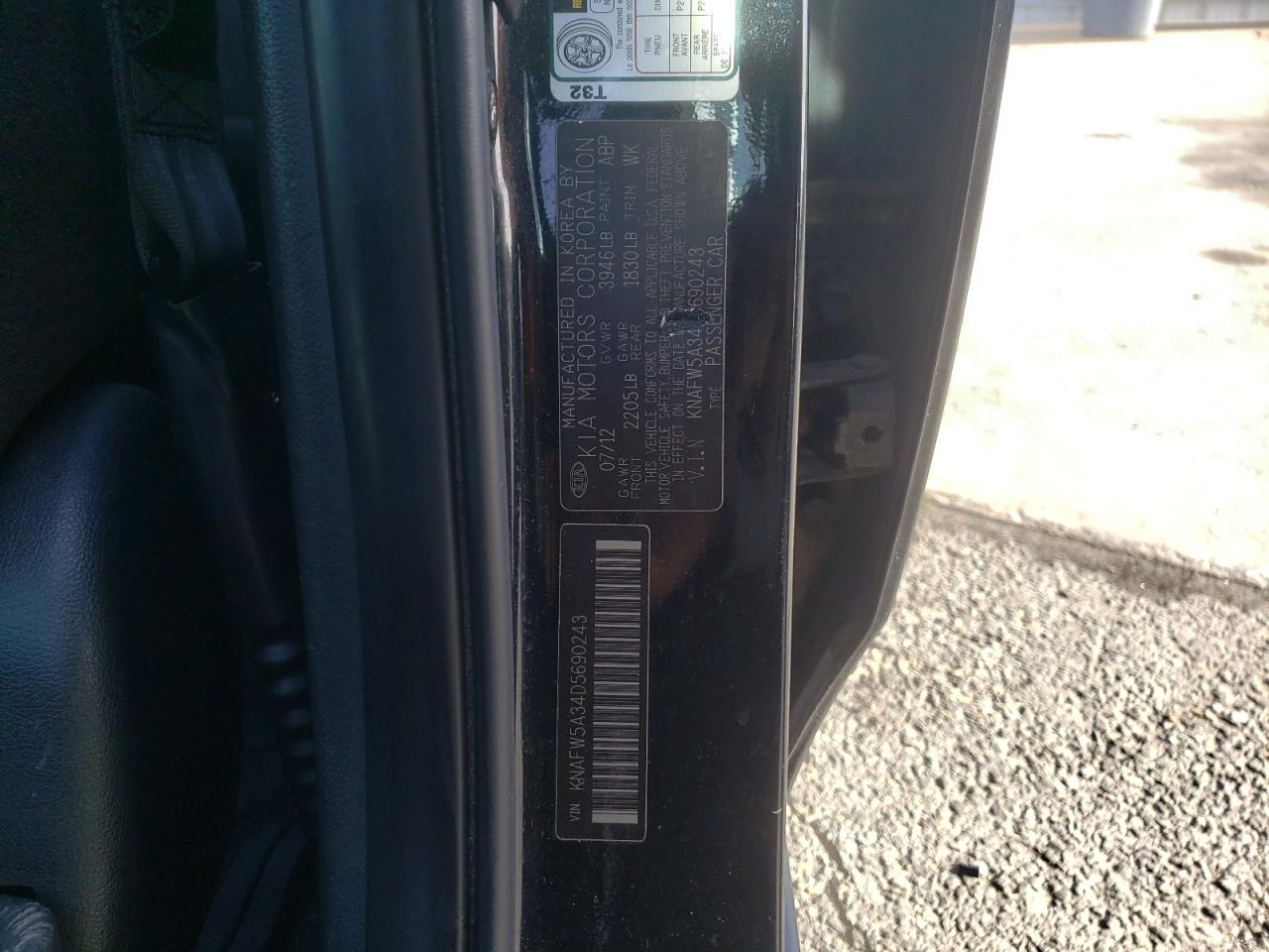Photo 10 from auction – 2013 KIA FORTE SX with VIN KNAFW5A34D5690243