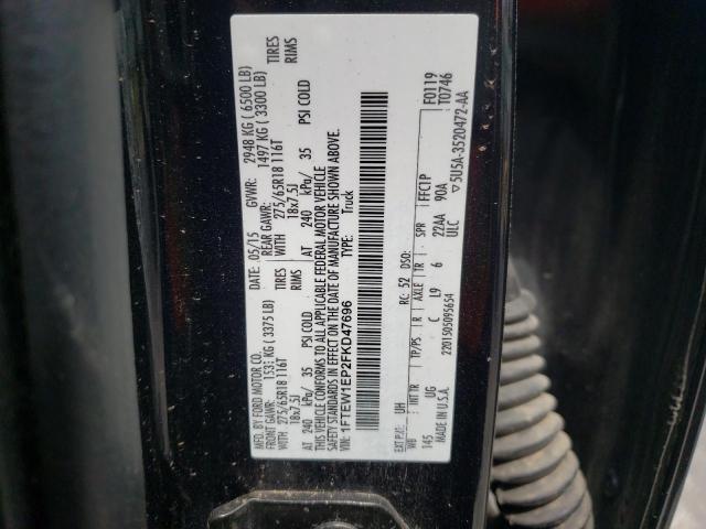 Photo 10 from auction – 2015 FORD F150 SUPER with VIN 1FTEW1EP2FKD47696