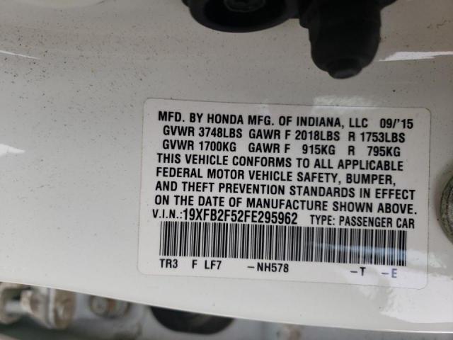Photo 10 from auction – 2015 HONDA CIVIC LX with VIN 19XFB2F52FE295962