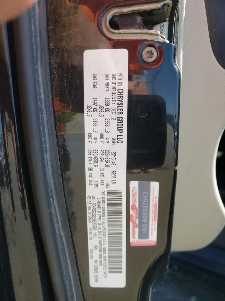 Photo 10 from auction – 2013 DODGE GRAND CARA with VIN 2C4RDGCG9DR637560