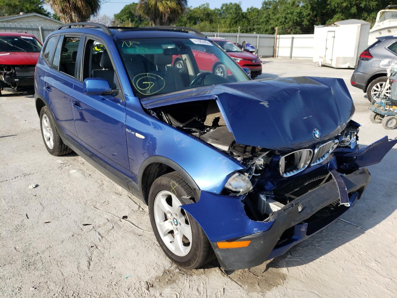 BMW X3 3.0SI 2007 z numerem VIN WBXPC93447WF08414 - Zdjęcie z aukcji