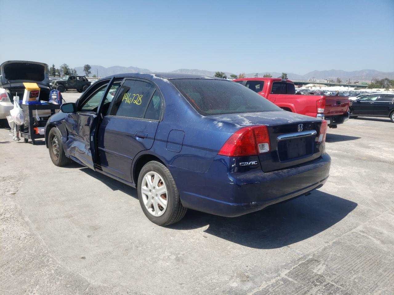 Photo 3 from auction – 2003 HONDA CIVIC EX with VIN 2HGES26793H515399