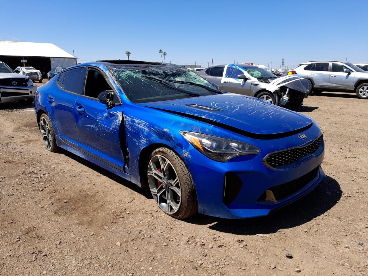 KIA STINGER GT 2018 with VIN KNAE45LC2J6034191 - Photo from auction