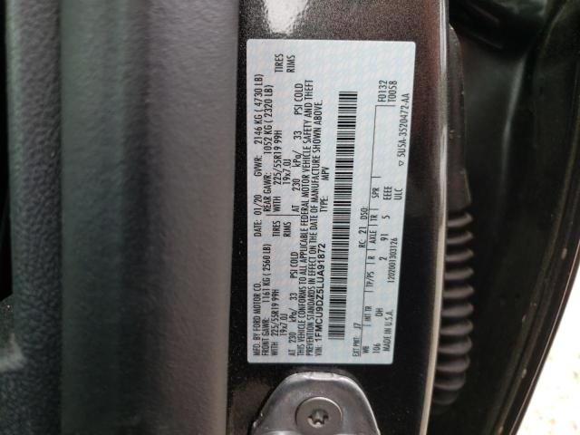Photo 10 from auction – 2020 FORD ESCAPE TIT with VIN 1FMCU9DZ5LUA91872