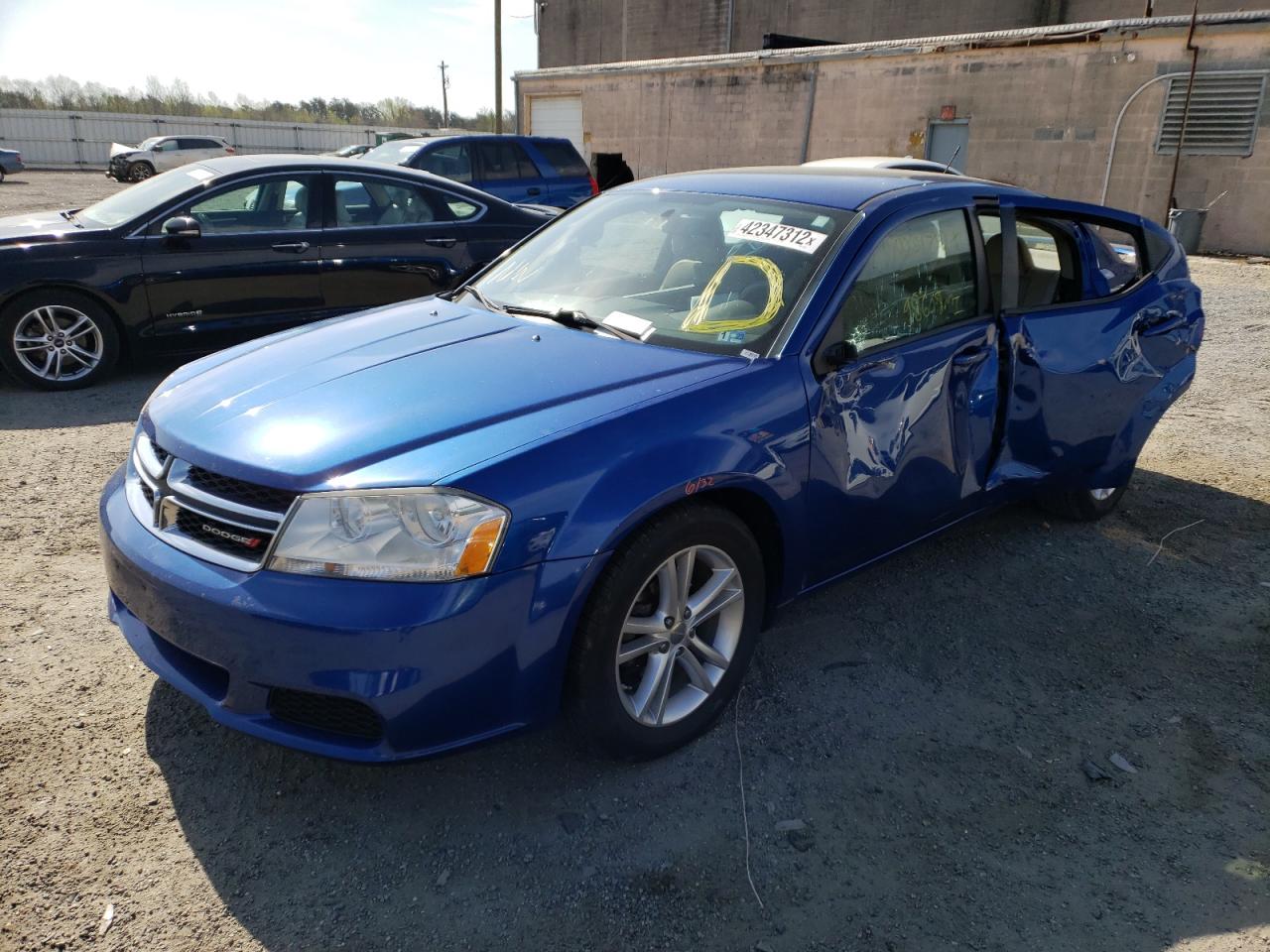 Photo 2 from auction – 2013 DODGE AVENGER SE with VIN 1C3CDZAG5DN521665