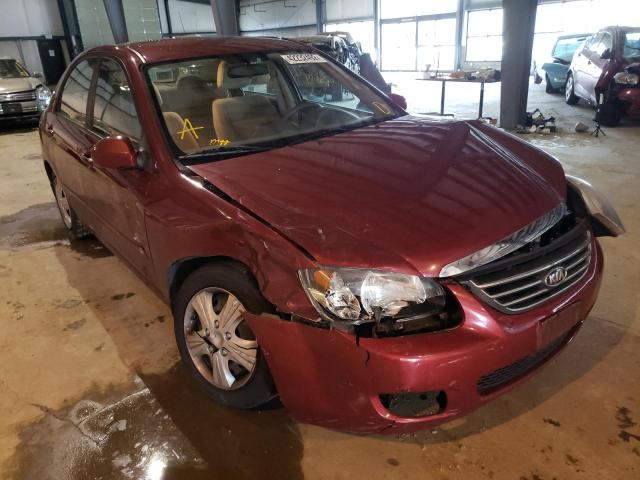 KIA SPECTRA EX 2009 with VIN KNAFE221295589949 - Photo from auction