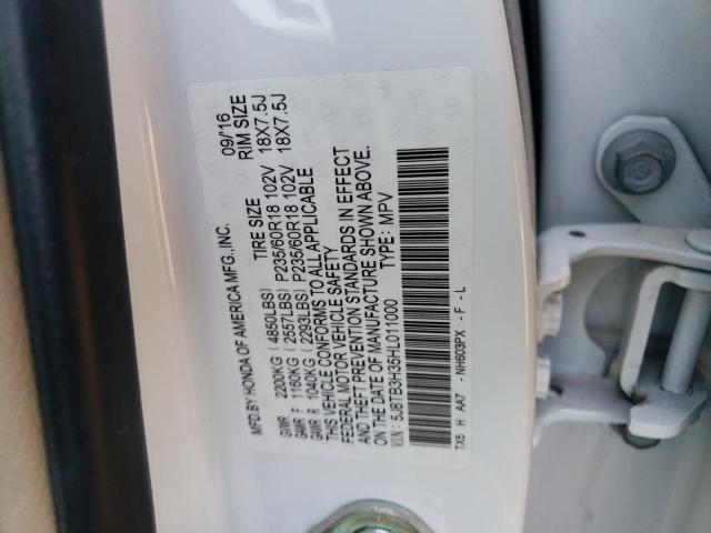 Photo 10 from auction – 2017 ACURA RDX with VIN 5J8TB3H35HL011000