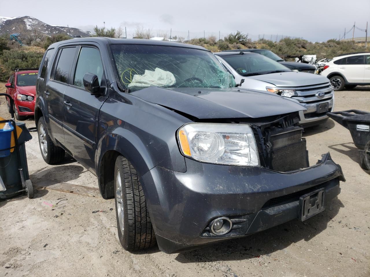 HONDA PILOT EXL 2013 with VIN 5FNYF4H53DB064968 - Photo from auction