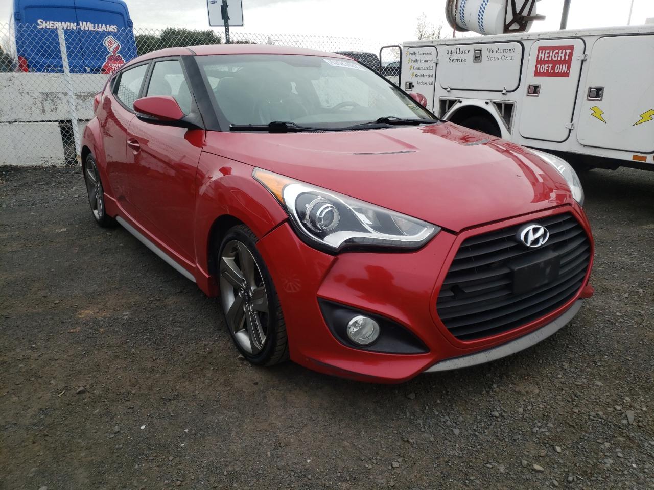 HYUNDAI VELOSTER T 2014 with VIN KMHTC6AE5EU183411 - Photo from auction