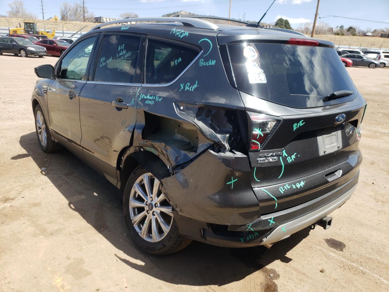 Photo 3 from auction – 2017 FORD ESCAPE TIT with VIN 1FMCU9J97HUA14366