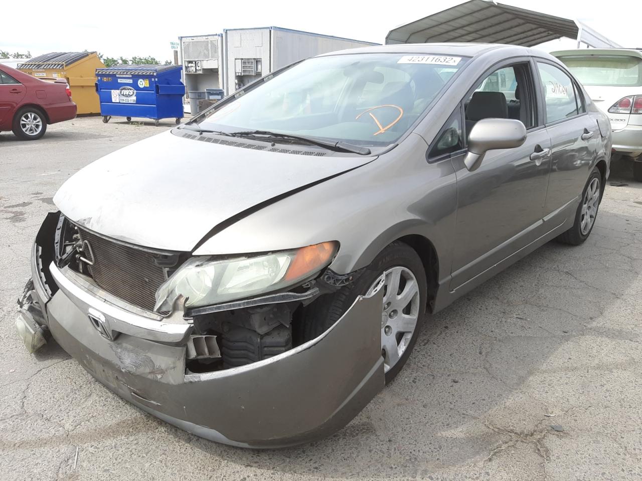 Photo 2 from auction – 2008 HONDA CIVIC EX with VIN 2HGFA16858H348265