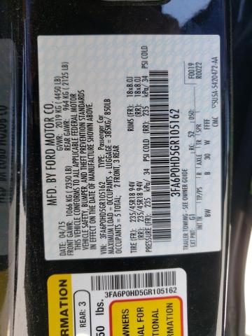 Photo 10 from auction – 2016 FORD FUSION SE with VIN 3FA6P0HD5GR105162