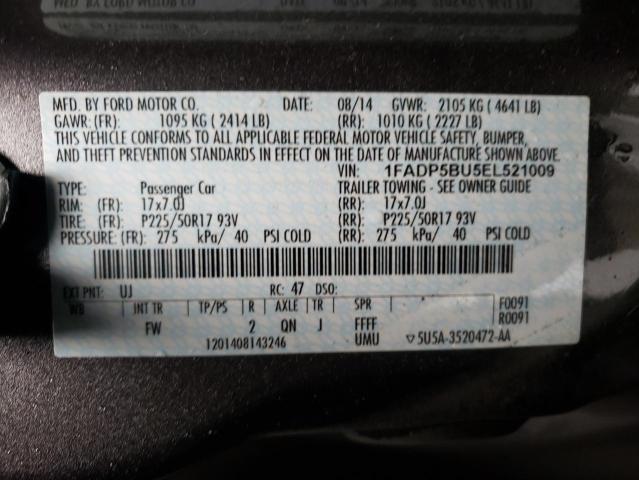 Photo 10 from auction – 2014 FORD C-MAX SEL with VIN 1FADP5BU5EL521009