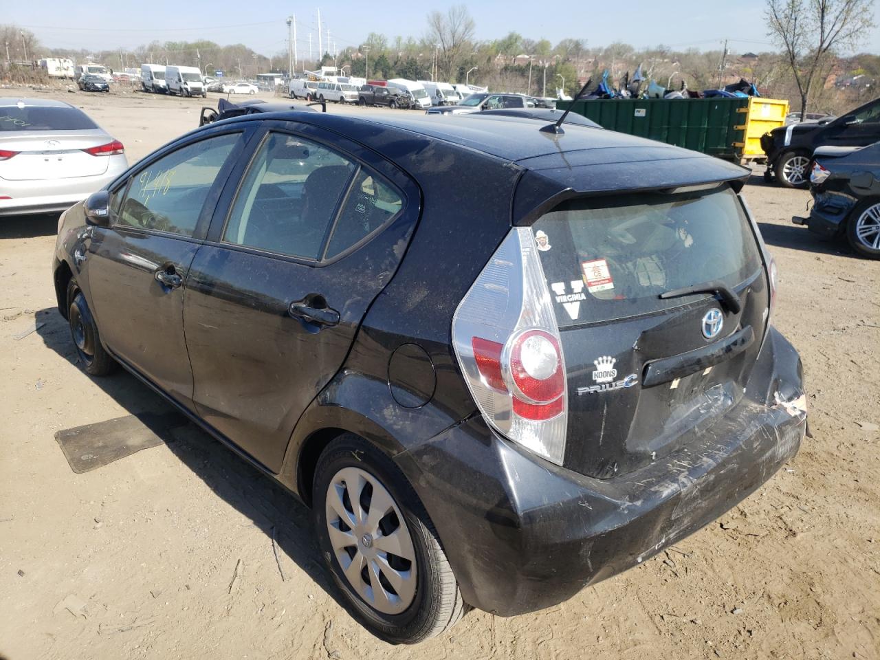 Photo 3 from auction – 2012 TOYOTA PRIUS C with VIN JTDKDTB33C1511285
