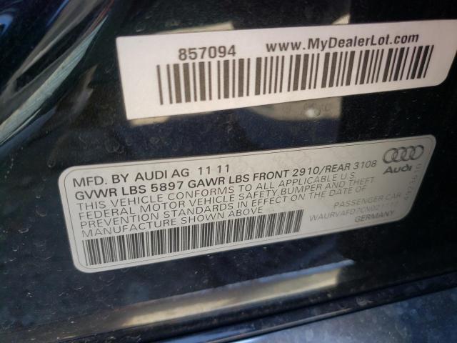 Photo 10 from auction – 2012 AUDI A8 L QUATT with VIN WAURVAFD7CN021117