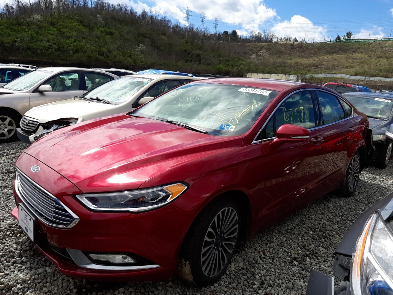 Photo 2 from auction – 2017 FORD FUSION S with VIN 3FA6P0T98HR136734
