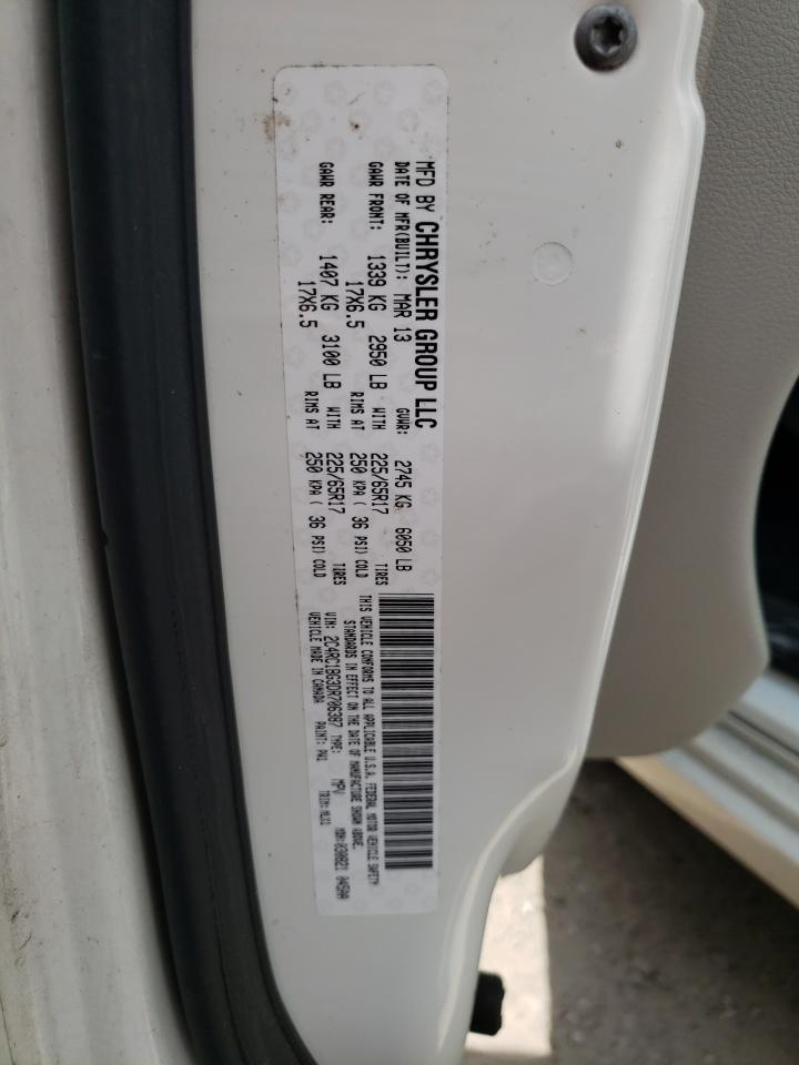Photo 10 from auction – 2013 CHRYSLER TOWN & COU with VIN 2C4RC1BG3DR706387