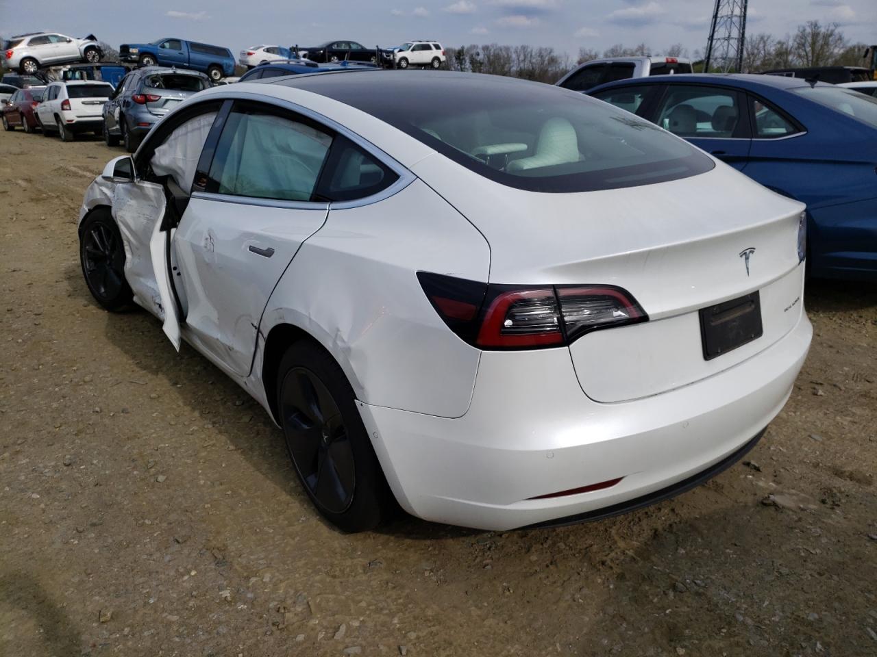 Photo 3 from auction – 2020 TESLA MODEL 3 with VIN 5YJ3E1EB5LF639690