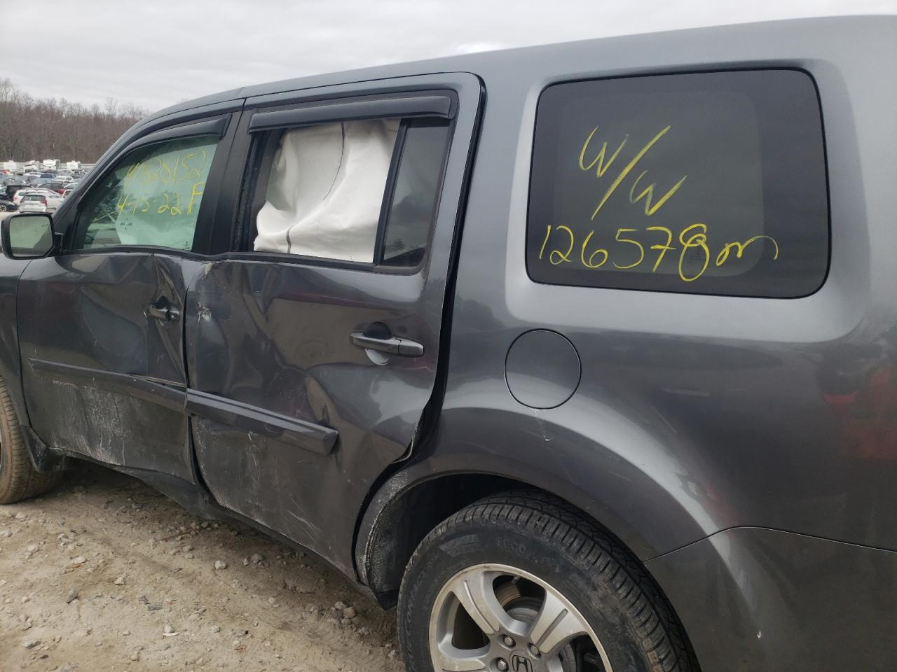 Photo 10 from auction – 2013 HONDA PILOT EX with VIN 5FNYF4H42DB067433
