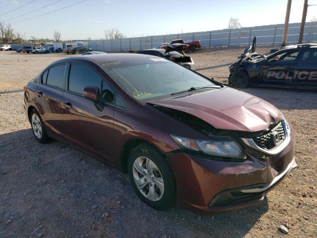HONDA CIVIC LX 2014 with VIN 2HGFB2F55EH504065 - Photo from auction