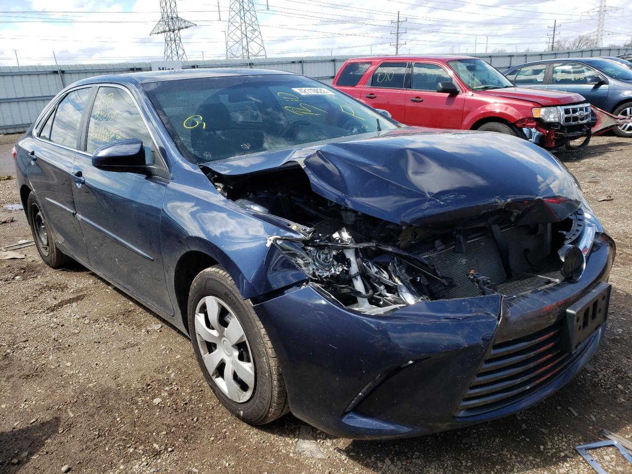 TOYOTA CAMRY LE 2015 with VIN 4T4BF1FK9FR505981 - Photo from auction