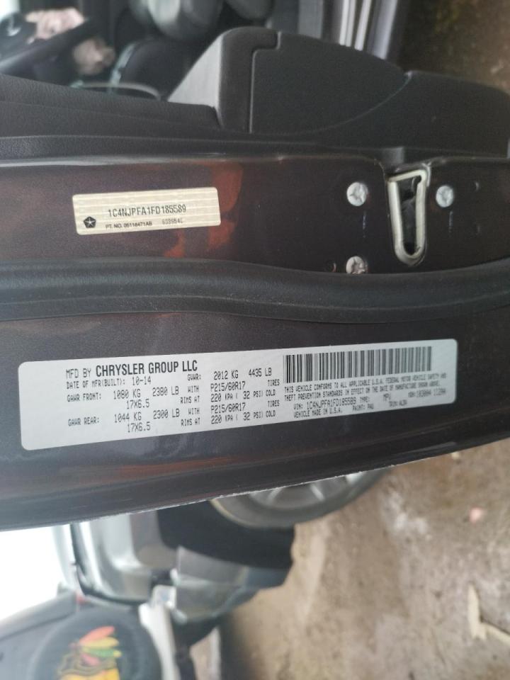 Photo 10 from auction – 2015 JEEP PATRIOT LA with VIN 1C4NJPFA1FD185589