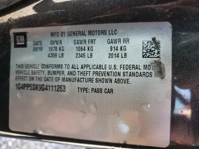 BUICK VERANO 2016 with VIN 1G4PP5SK9G4111263 - Photo from auction