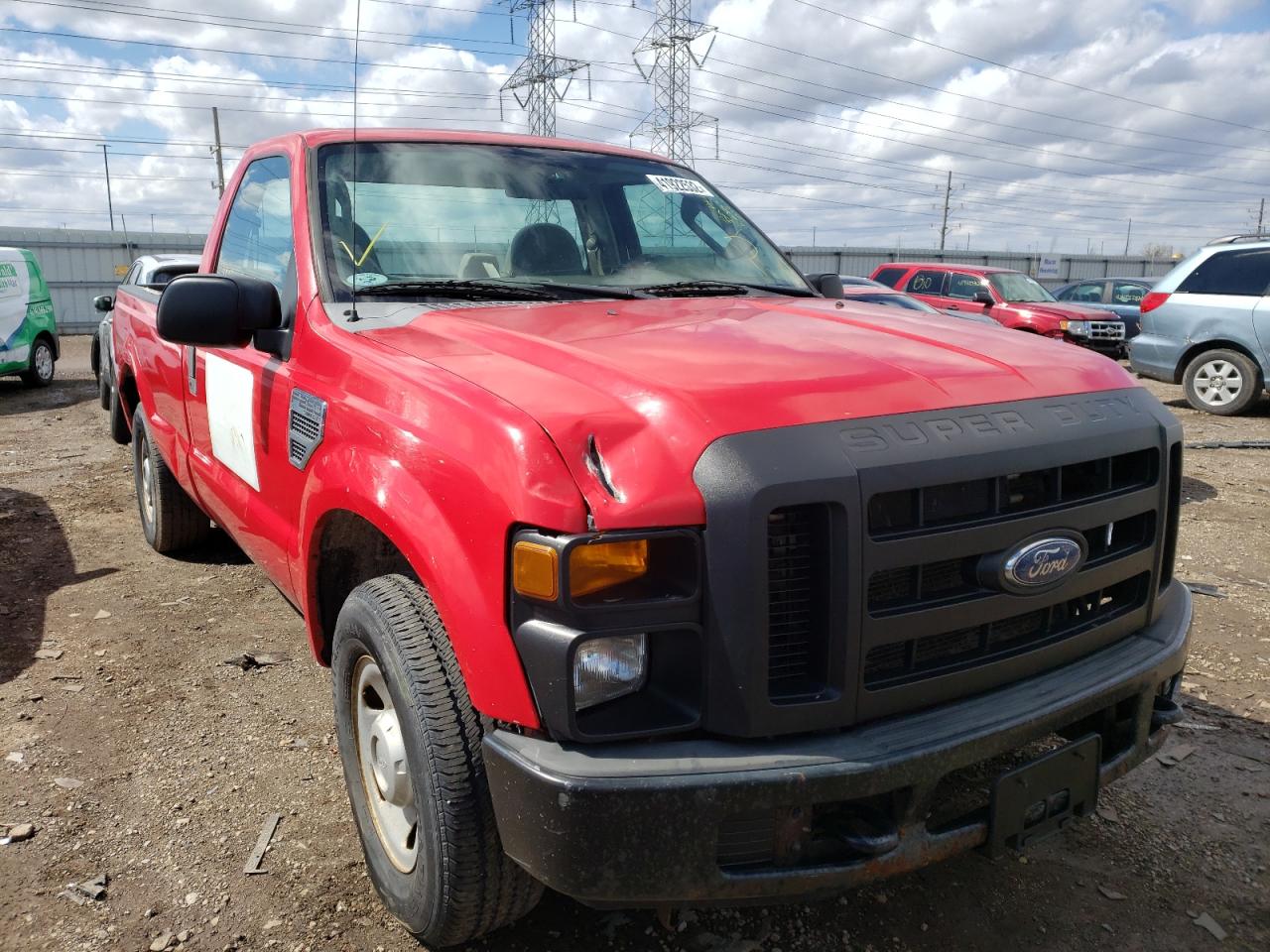 FORD F250 SUPER 2008 with VIN 1FTNF20588EB76532 - Photo from auction